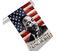Pavillon Nautique Journée Américaine De Martin Luther King Jr. Double Face Drapeau Double Face Couleur Vive Drapeau Grand Pour Défilés Parade Célébrations 90X150Cm