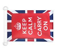 Pavillon nautique Keep Calm and Carry On 45x30cm - Drapeau de bateau anglais - Royaume-Uni - UK 30 x 45 cm - AZ FLAG