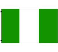 Pavillon Nautique Marque Nigeria Double Face Grande Drapeau Portable Bannière Pour Événements Sportifs Garden Célébrations 90X150Cm
