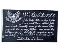 Pavillon Nous, Le Peuple, Préambule De La Constitution, Patriote Américain, États-Unis Double Face Drapeau De La Fierté Léger Drapeau Grand Pour Défilés Fête Maison 90X150Cm