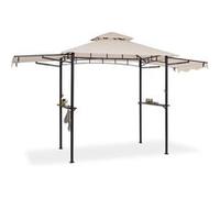 Steakhouse Wings Pavillon 244x260x152cm 160 g/m² polyester acier beige