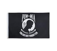 Pavillon Prisonnier De Guerre Disparu Black, Tu N'Es Pas Oublié, Vétéran Des États-Unis Imperméable Géant Pavillon Résistant À La Décoloration Drapeau Grand Pour Parade 90X150Cm