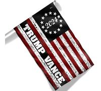 Pavillon Trump Américain Vance 2024 2 Œillets Drapeau Double Face Portable Drapeau De La Fierté Pour Party Défilés Anniversaires 90X150Cm