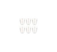 - pavina outdoor - set 6 gobelets double paroi plastique - pc - incassable - 0. 35 l