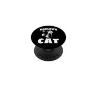 Pavlovs Cat Chat Drôle De Dessin Animé Le Chien De Pavlov PopSockets PopGrip Adhésif