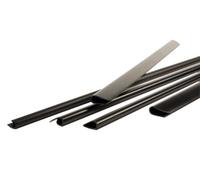 Pavo - A4 12 mm Baguettes à reliure,capacité : 76 to 100 feuilles - Noir (Paquet de 25)