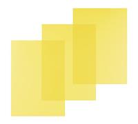 Pavo Paquet de 100 Couvertures en PVC 200 microns A4 Jaune