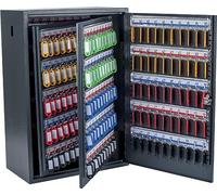 Pavo - Deluxe Armoire à clés pour 300 clés, Dimension : 20x38x55 cm - Gris foncé / 300 Porte-clés Inclus