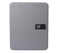 Pavo - Armoire à clés 54 Crochets avec Serrure à Combinaison, Dimension 6 × 24 × 30 cm, Gris foncé, 54 Porte-clés Inclus - 8032587