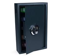 Pavo - Armoire à clés avec lecteur d’empreintes digitales Boîte pour 50 clés, sécurité électronique + clés de secours, montage mural, 50 porte-clés GRATUITS, dimensions 30x10x46,5 cm - 8006847