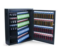 Pavo Armoire à clés de luxe sécurisé en acier - capacité 150 clés - Gris anthracite