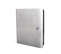 Pavo Armoire à clés Haut de Gamme avec façade Design pour 54 clés, INOX/Black