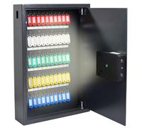 Pavo - Armoire à cles Haute sécurité pour 50 clés, Smart Fonction Wi-FI/Coffre-Fort à clés/Dimension: 550 x 380 x 100 mm/Lecteur d'empreintes digitales/Connecteurs Type-C / 50 Porte-clés Inclus