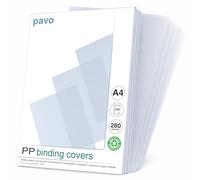 AccO Pavo – Couvertures de reliure A4 280 µm transparentes – Boîte 100