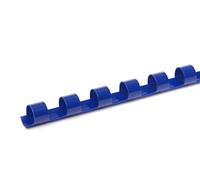Pavo Boîte de 100 Peignes de reliure en plastique 12 mm Bleu