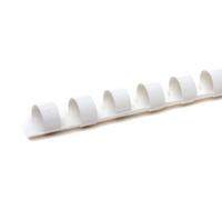 Pavo Boîte de 100 Peignes de reliure en plastique 16 mm Blanc
