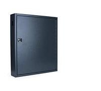 Pavo - Deluxe Armoire à clés pour 80 clés, Dimension : 8x38x45 cm - Gris foncé / 80 Porte-clés Inclus