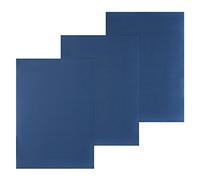 Pavo Lot de 100 couvertures de reliure aspect lin 250 g/m² Bleu Format A4