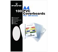 Pavo Plats De Couverture, A4, Pvc, Transparent, 0,20 Mm Brillan...
