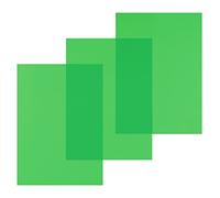 Pavo Paquet De 100 Couvertures Reliure Pvc 200 Microns A4 Vert Transparent