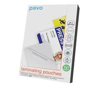 Pavo Pochettes à plastifier 54 x 86 mm 2 x 125 µm Pack de 100 Brillant