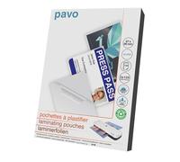 Pavo - Pochettes de plastification, la dimension: 67 x 99 mm , 2x125 microns, Pack de 100 , Brillant