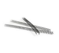 Pavo - Spirales de reliure métallique premium A4, 6,4 mm, 34 boucles, pas 3:1, capacité 1-35 feuilles, noir, lot de 100-8001675