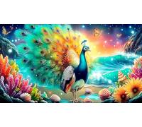 Pavon Puzzle 1000 pièces Educa Cadeau Unique De l'art Décoration Jeu éducatif Challenge Toy pour Adultes et Enfants à partir de 12 Ans 38x52cm/1000pcs