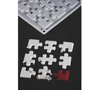Pavoni Moule en silicone Puzzle 300 x 175 18 cavités Artistique Multicolored
