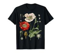 Pavot Rouge Fleur Pavot Botanique Pavot Rouge T-Shirt