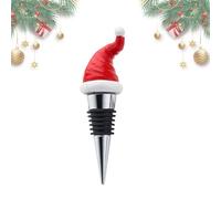Pavsicgn Bouchon de vin de chapeau de Noël, bouchon de bouteille de vin de chapeau de Père Noël, Bouchon de bouteille décoratif de, Bouteilles de liqueur d'huile d'olive, bouchon de, décor