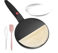 Pavsicgn Crêpière Électrique | Machine à crêpes antiadhésive - Crêpière électrique de 7.8 pouces, contrôle automatique de la température antiadhésif pour crêpes