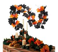 Pavsicgn Guirlande d'automne pour Cheminée,Décorations de Fête 2 Pièces | Décoration Saisonnière Halloween pour Bureau Perron Cour Jardin Intérieur Cuisine Fenêtre Fête Feu de Camp