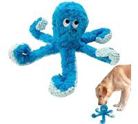 Pavsicgn Jouets Qui couinent pour Chien,Forme de Pieuvre Interactive,Jouet à mâcher Qui couine pour Chien | pour l'ennui, l'apaisement, l'entraînement, intérieur/extérieur, Jardin, Parc, Maison et