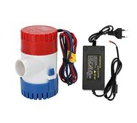 PAVTEC Pompe de cale Automatique pour Bateau 60L / Min 110 0gph Mini Pompe de cale de Palette de Bateau 12 V 1100 Volt Garden Rinse Wash Portable (Voltage : 12V-220V)