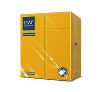 PAW - 50 Serviettes Porte-Couverts Soft Point (32x38 cm) | Dressage Rapide et Elegant | Pochette Couverts pour Restaurants, Hotels et Cafes | Serviettes Jetables | Unicolore Pamplemousse
