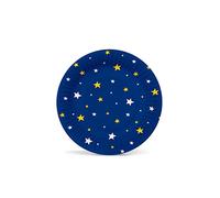 PAW - Assiette Jetable en Carton (18 cm) I Lot de 8 Assiettes Jetables I Idéale pour Barbecue, Anniversaire ou Fête I Assiette Jetable Anniversaire - Starlit Sky (dark blue)