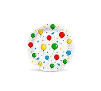 PAW Assiettes Carton Ø 18 cm, 8 pièces - Ballons