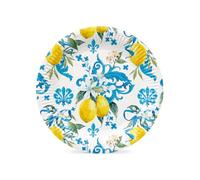 PAW Assiettes Carton Ø 23 cm, 8 pièces - Fantaisie Florale Sicilienne