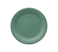 PAW Assiettes Carton Ø 23 cm, 8 pièces - Vert Foncé