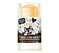 Paw Balm, Dog Moisturizer, Pet Grooming Cream, Natural Lick Safe Formula, Hydrating Protection for Snow Walks Travel Hiking Beach, 3.07x1.42x1.42 Inches, White Color, 1 Pack