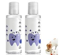 Paw Bright Dental Plus Soin dentaire pour animaux de compagnie Formule sans odeur et sans goût pour lutter contre le tartre, favorise des gencives saines et rafraîchit l'haleine (200 ml x 2)