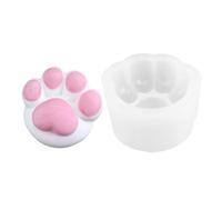 Paw Casting Mold - Translucent Silicone Manual Baking Form, Soft Flexible Crafting Shape Set, Creative DIY Chocolate Cookie Maker, Detailed Resin Art Mold Kit | Versatile Craft Project Tool F