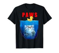 Paw Cat and Rubber Duck Parodie Top humoristique pour amoureux des chats T-Shirt