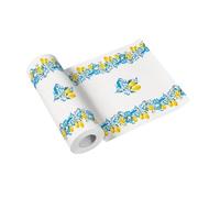 Paw - Chemin de Table Airlaid (40 cm x 24 m) | Déco Table Mariage, Anniversaire, Baptême | Rouleau Chemin de Table Nature, Feuilles, Fleurs | Baroque Citron