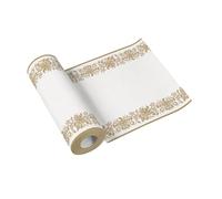 Paw - Chemin de Table - Airlaid (40 x 2400 cm) I Perforé Tous Les 120 cm I Decoration Table Anniversaire I Chemin de Table Jetable Idéale pour Bapteme, Mariage, Anniversaire - Golden Ornament