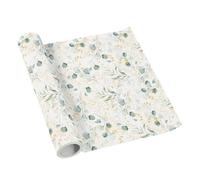 Paw - Chemin de Table en airlaid (40 cm x 5 m) I Décoration de Table Communion Confirmation Mariage Anniversaire Party baptême I Nappe de Chemin de Table - Feuilles I Couleur: Golden Eucaliptus