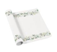 Paw - Chemin de Table en airlaid (40 cm x 5 m) I Décoration de Table Communion Confirmation Mariage Anniversaire Party baptême I Nappe de Chemin de Table - Naturel Feuilles I Couleur: Elegant Leaves