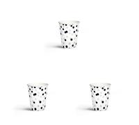 PAW Gobelets en Papier Jetables (250 ml) I 8 Pièces I Fabriqués à Partir de Matières Premières I Verres Carton Multicolore I Color: Confetti (black-silver) (Lot de 3)