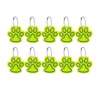 Paw Keychain Pendentif - Ensemble de collection réfléchissant de 10 pièces, pendentif porte-clés décoratif en forme de patte avec finition brillante, accessoire mignon pour les adultes femmes et les